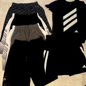 Lot of 6 pcs boys activewear school sport dryfit Adidas set size 10-12 14 years
